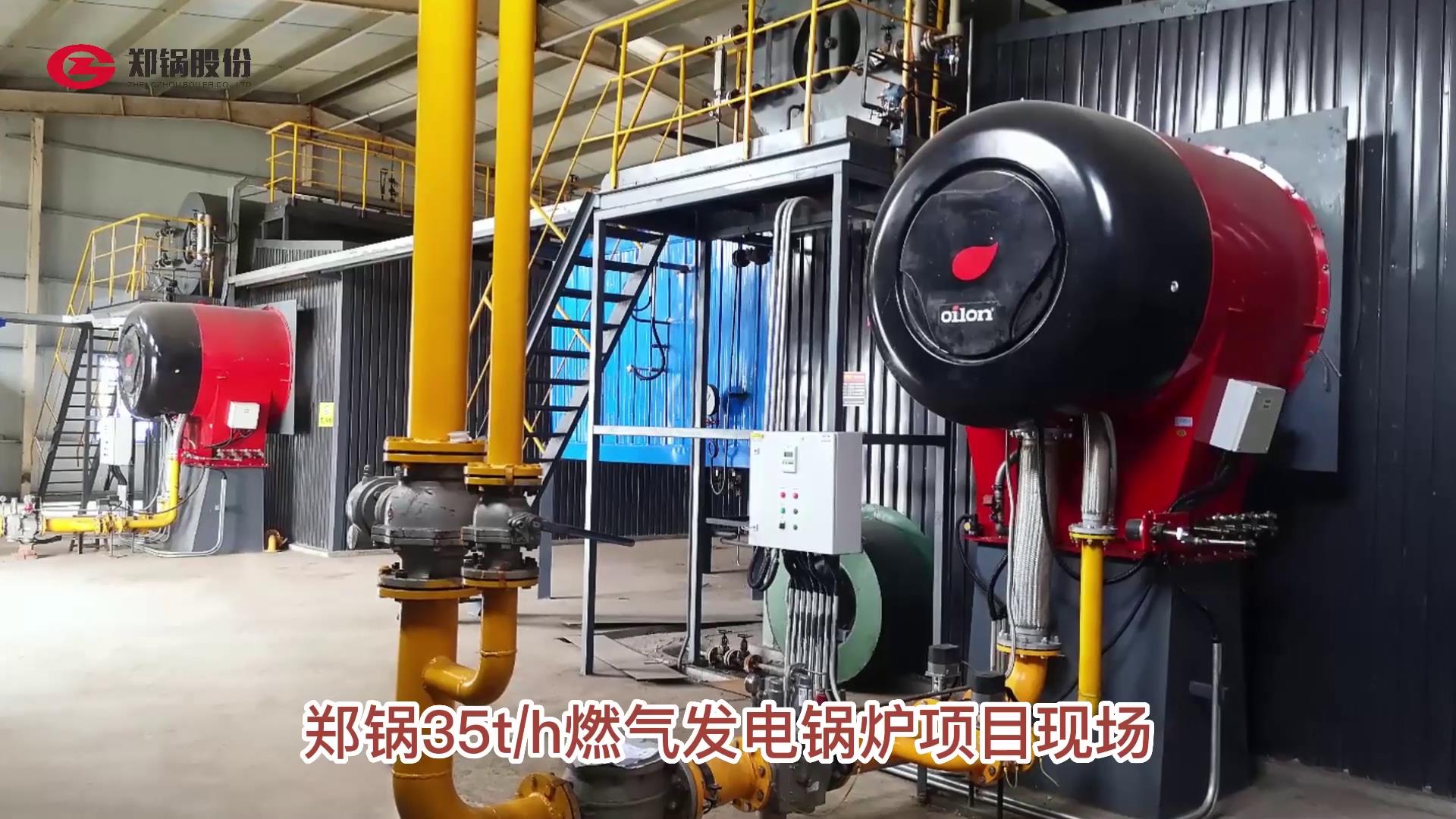 大宝娱乐35吨燃气发电锅炉